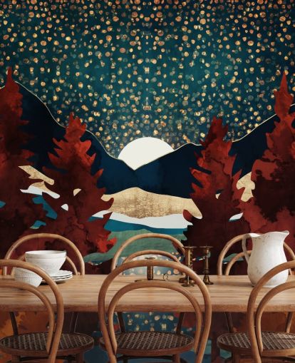 carta da parati aranci e cielo notturno