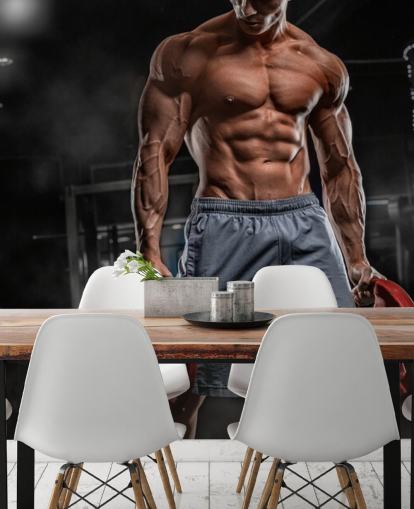 strong bodybuilder man holding weights wallpaper strong bodybuilder man holding weights wallpaper