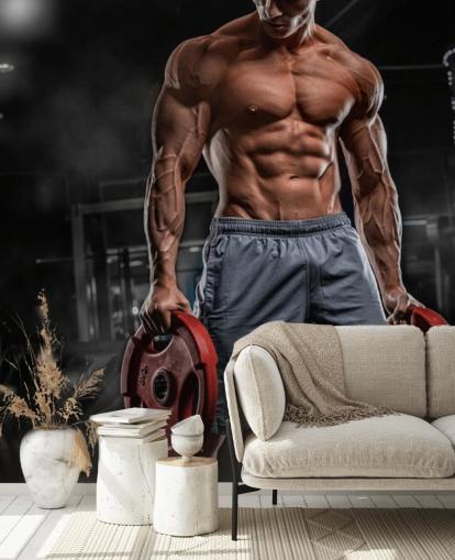 fondo de pantalla de hombre culturista fuerte sosteniendo pesas fondo de pantalla de hombre culturista fuerte sosteniendo pesas