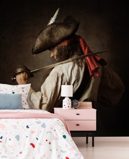 pirat med sverd poserer tapet pirat med sverd poserer tapet