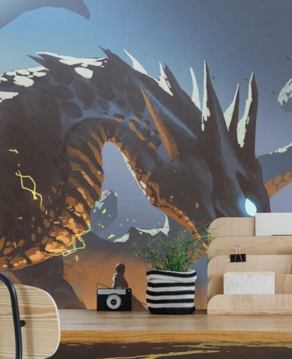 dragon with its lord wallpaper