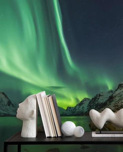 Papel pintado Aurora boreal en Tromsø