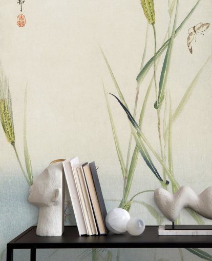 papel de parede pássaro oriental