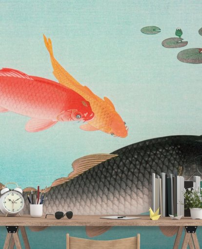 orange and black koi fish wallpaper orange and black koi fish wallpaper