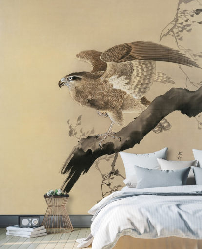 papier peint peinture orientale aigle papier peint peinture orientale aigle