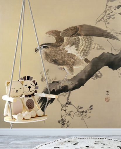 eagle oriental schilderij behang eagle oriental schilderij behang