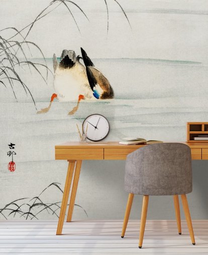 duck under water wallpaper mural duck under water wallpaper mural