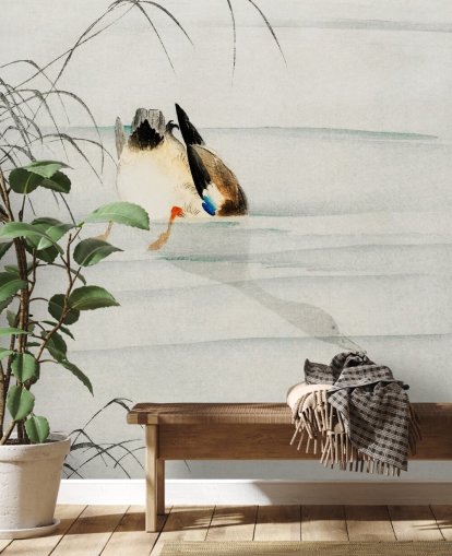 Ente unter Wasser Fototapete