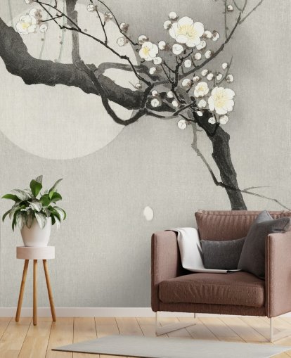 papier peint de branche de cerisier blanc papier peint de branche de cerisier blanc