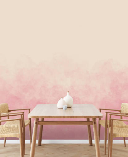 pink ombre wallpaper mural called Pink Smoke for bedrooms