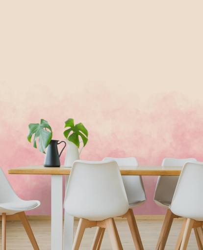 pink ombre wallpaper mural called Pink Smoke for bedrooms