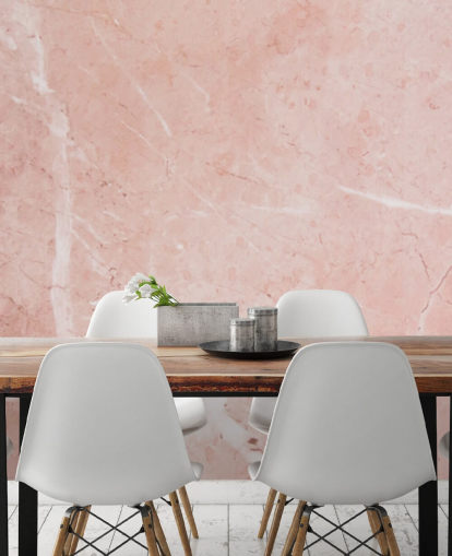 hellrosa Marmortapete namens Blush Marble für Schlafzimmer