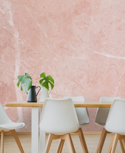 papier peint mural en marbre rose clair appelé Blush Marble pour chambres