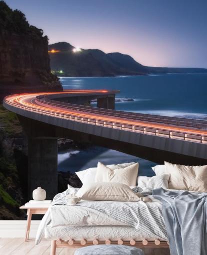 Til Lyset Opstandne Bridge Highway Baggrund Til Lyset Opstandne Bridge Highway Baggrund