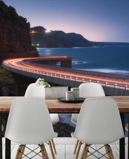 Para a luz Papel de Parede Risen Bridge Highway