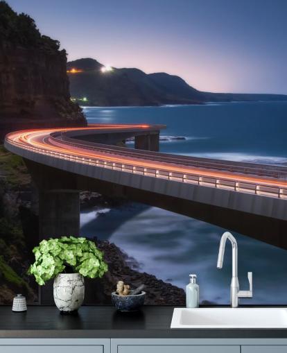 Til Lyset Opstandne Bridge Highway Baggrund Til Lyset Opstandne Bridge Highway Baggrund