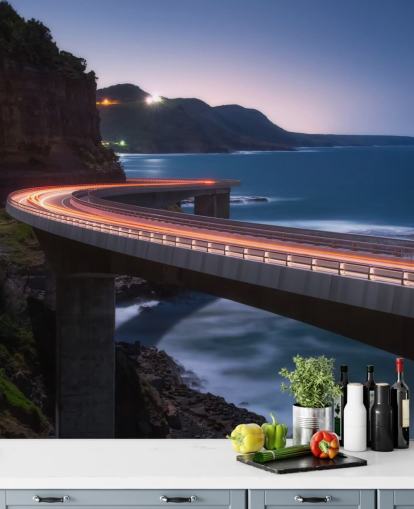 Til Lyset Opstandne Bridge Highway Baggrund Til Lyset Opstandne Bridge Highway Baggrund