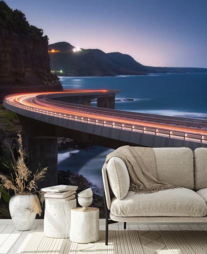 Para a luz Papel de Parede Risen Bridge Highway