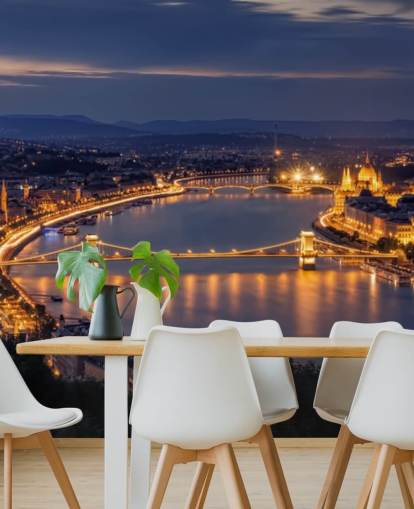 budapest og flod natten tapet
