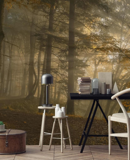Forest Light Muurschildering Behang