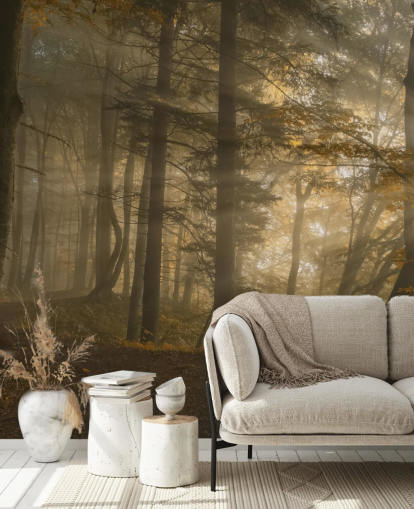 Forest Light Wall Mural Wallpaper Forest Light Wall Mural Wallpaper
