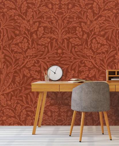 dark orange victorian leaf pattern wallpaper dark orange victorian leaf pattern wallpaper