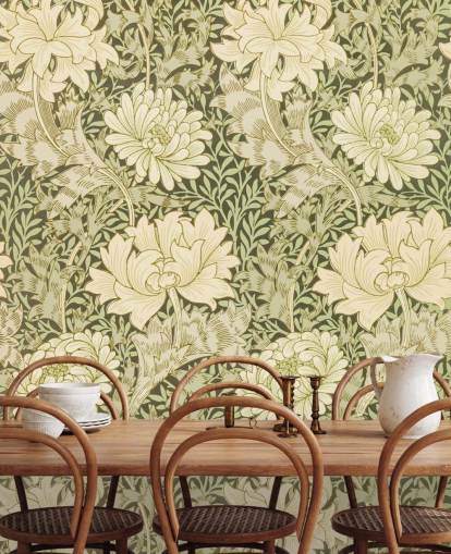 carta da parati fiori vintage verde e bianco sporco carta da parati fiori vintage verde e bianco sporco