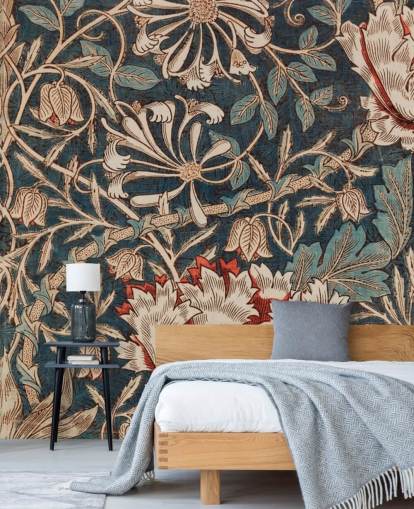 alte Blumentapete von William Morris