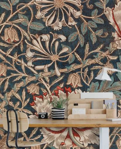 vanha kukka tapetti William Morris
