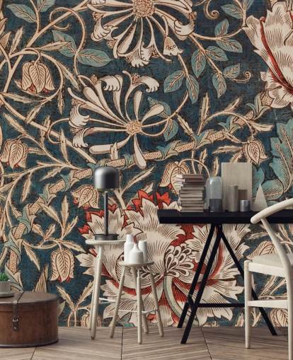 papel de parede floral antigo por william morris papel de parede floral antigo por william morris