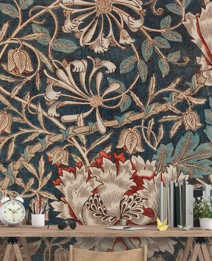 gamle blomster tapet af william morris