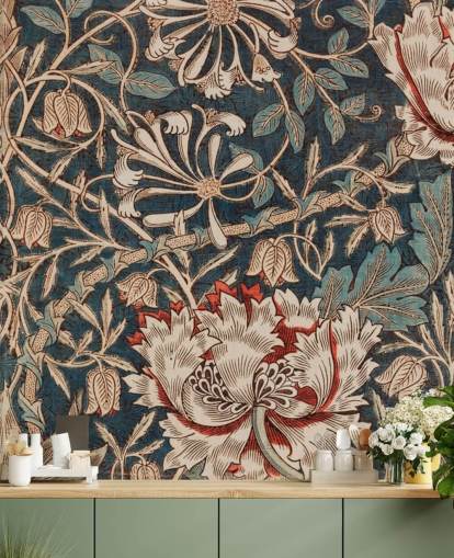 papel pintado floral viejo de william morris papel pintado floral viejo de william morris