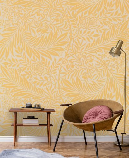 yellow and white vintage floral wallpaper yellow and white vintage floral wallpaper
