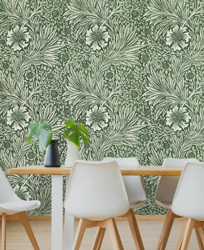 papel pintado vintage floral blanco y verde papel pintado vintage floral blanco y verde