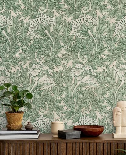 white and green victorian floral wallpaper white and green victorian floral wallpaper