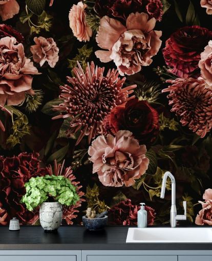 dark red and pink florals wallpaper dark red and pink florals wallpaper