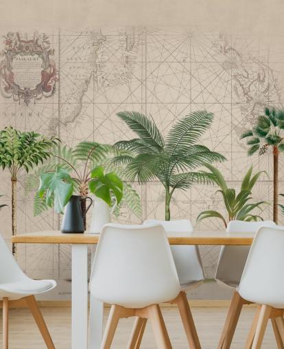 row of tropical trees and map background wallpaper row of tropical trees and map background wallpaper