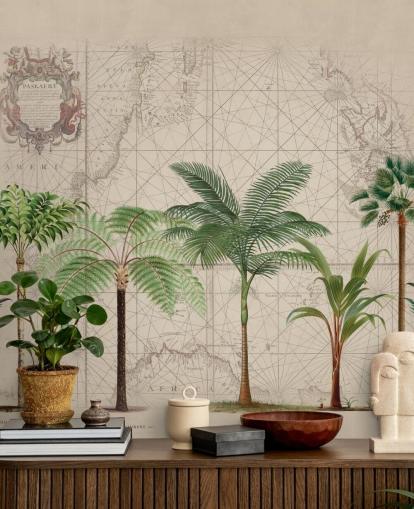 row of tropical trees and map background wallpaper row of tropical trees and map background wallpaper