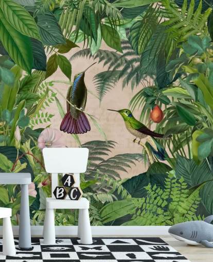 hummingbirds amongst leaves wallpaper hummingbirds amongst leaves wallpaper