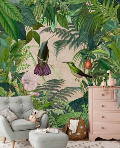 hummingbirds amongst leaves wallpaper hummingbirds amongst leaves wallpaper