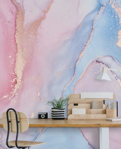 mural de papel pintado de acuarela personalizado rosa, azul y lila llamado Dreamy Watercolour para dormitorios mural de papel pintado de acuarela personalizado rosa, azul y lila llamado Dreamy Watercolour para dormitorios