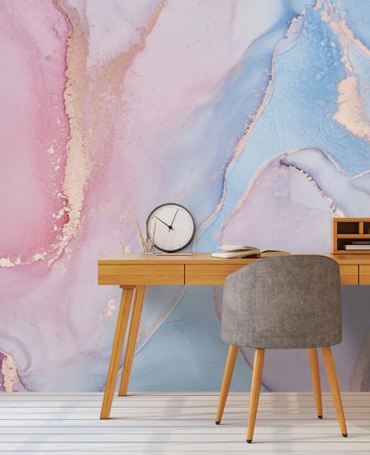 papier peint aquarelle personnalisé rose, bleu et lilas appelé Dreamy Watercolour pour chambres papier peint aquarelle personnalisé rose, bleu et lilas appelé Dreamy Watercolour pour chambres