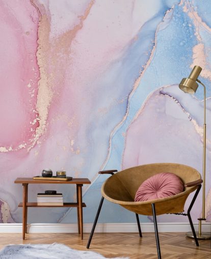 carta da parati ad acquerello personalizzata rosa, blu e lilla chiamata Dreamy Watercolour per camere da letto carta da parati ad acquerello personalizzata rosa, blu e lilla chiamata Dreamy Watercolour per camere da letto