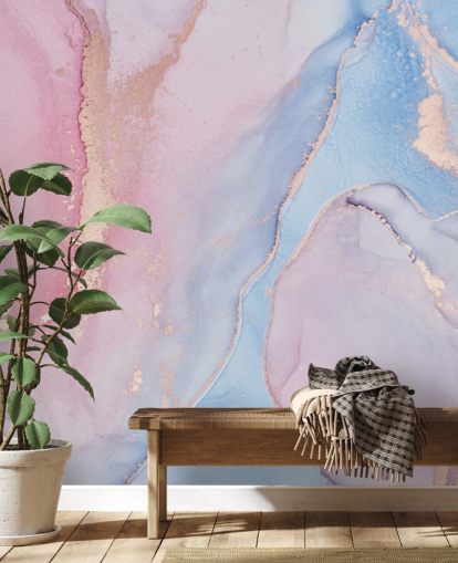 pink, blue and lilac custom watercolour wallpaper mural called Dreamy Watercolour for bedrooms pink, blue and lilac custom watercolour wallpaper mural called Dreamy Watercolour for bedrooms