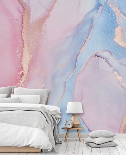 papier peint aquarelle personnalisé rose, bleu et lilas appelé Dreamy Watercolour pour chambres papier peint aquarelle personnalisé rose, bleu et lilas appelé Dreamy Watercolour pour chambres