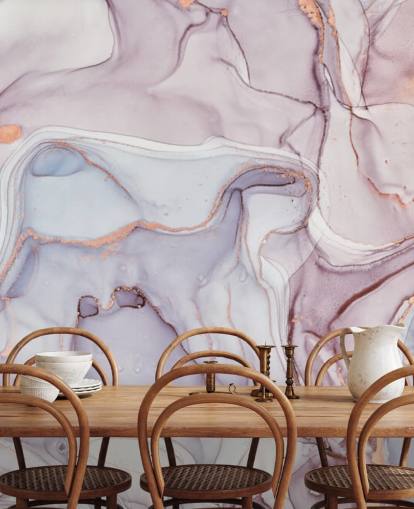 purple and pink marble with rose gold hues wallpaper