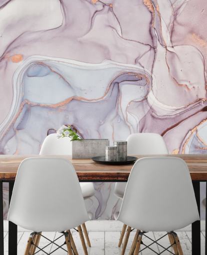 purple and pink marble with rose gold hues wallpaper