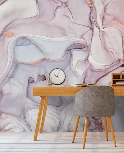 purple and pink marble with rose gold hues wallpaper