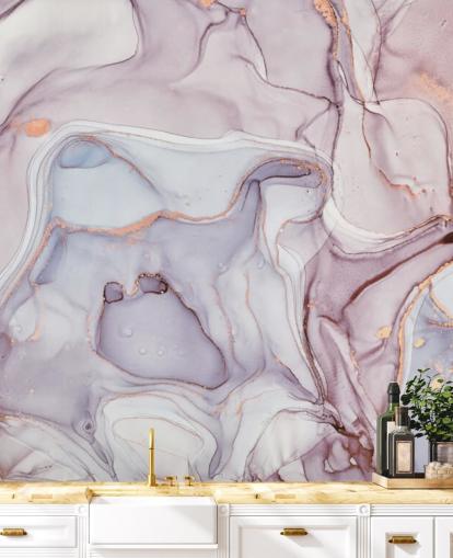 lila und rosa Marmor mit roségoldenen Reflexen Tapete lila und rosa Marmor mit roségoldenen Reflexen Tapete