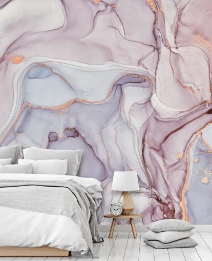lilla og pink marmor med rosa guld nuancer tapet lilla og pink marmor med rosa guld nuancer tapet